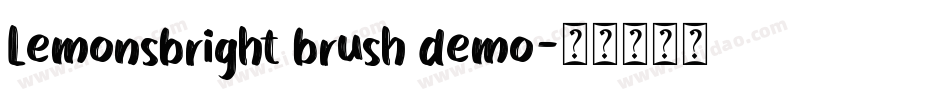 Lemonsbright brush demo字体转换